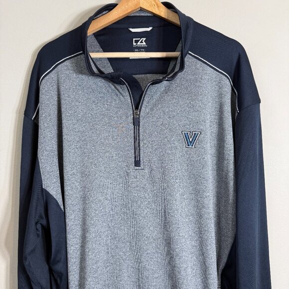 Cutter & Buck Villanova Wildcats CB Drytec Replay Half Zip Pullover Men XXL NWOT - Picture 5 of 15